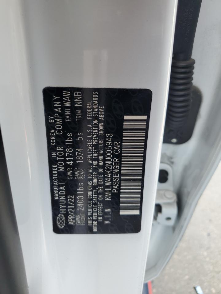 2022 HYUNDAI ELANTRA N VIN:KMHLW4AK2NU005943