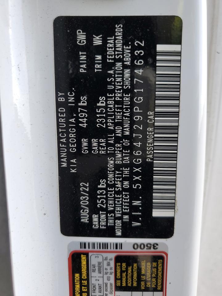 2023 KIA K5 GT LINE VIN:5XXG64J29PG174632
