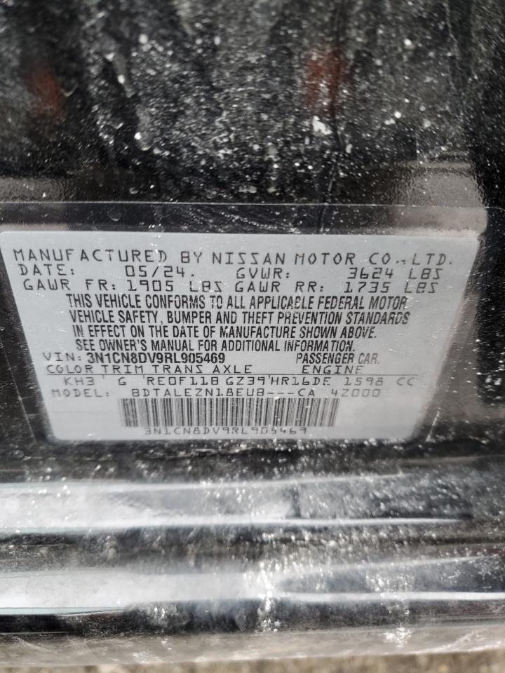 2024 NISSAN VERSA S VIN:3N1CN8DV9RL905469