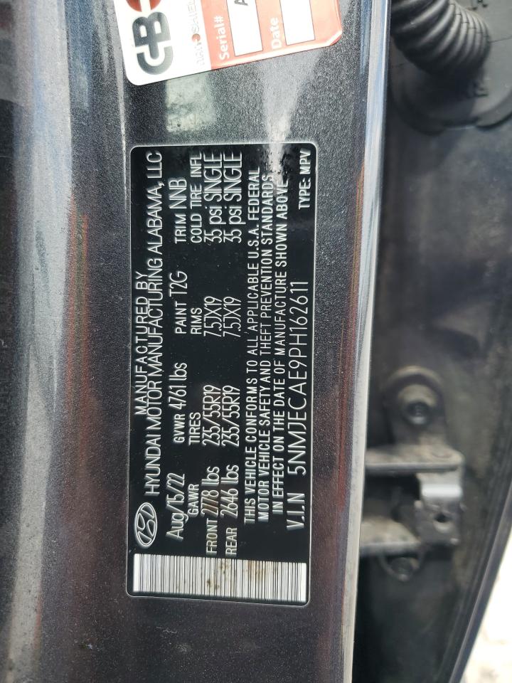 2023 HYUNDAI TUCSON LIMITED VIN:5NMJECAE9PH162611