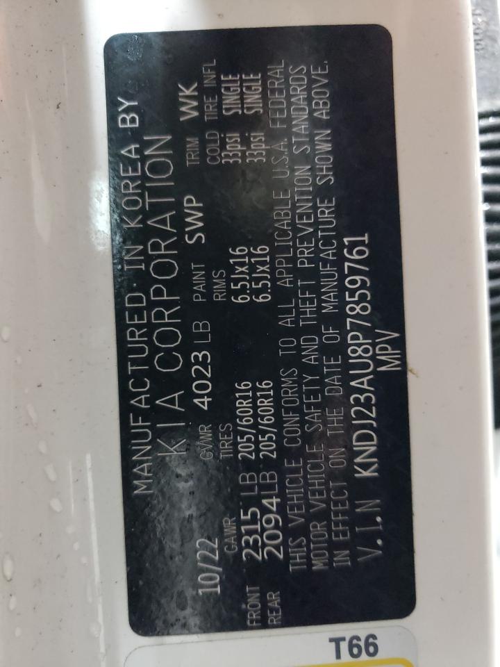 2023 KIA SOUL LX VIN:KNDJ23AU8P7859761
