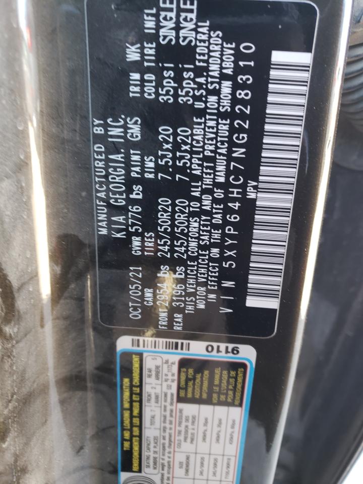 2022 KIA TELLURIDE S VIN:JH2SC8358RK300092