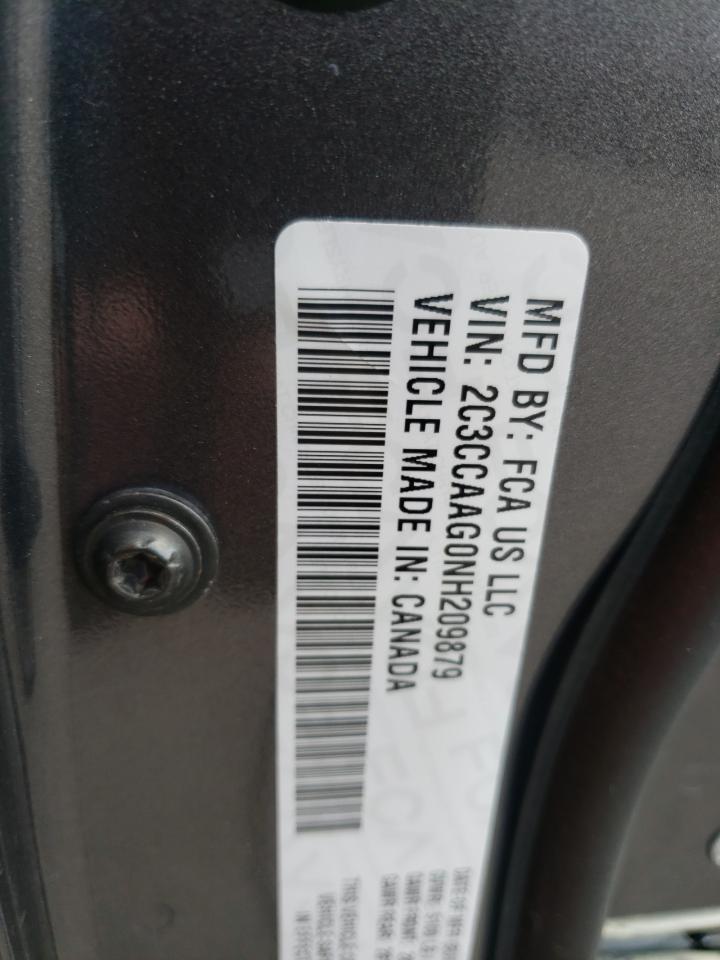 2022 CHRYSLER 300 TOURING VIN:2C3CCAAG0NH209879