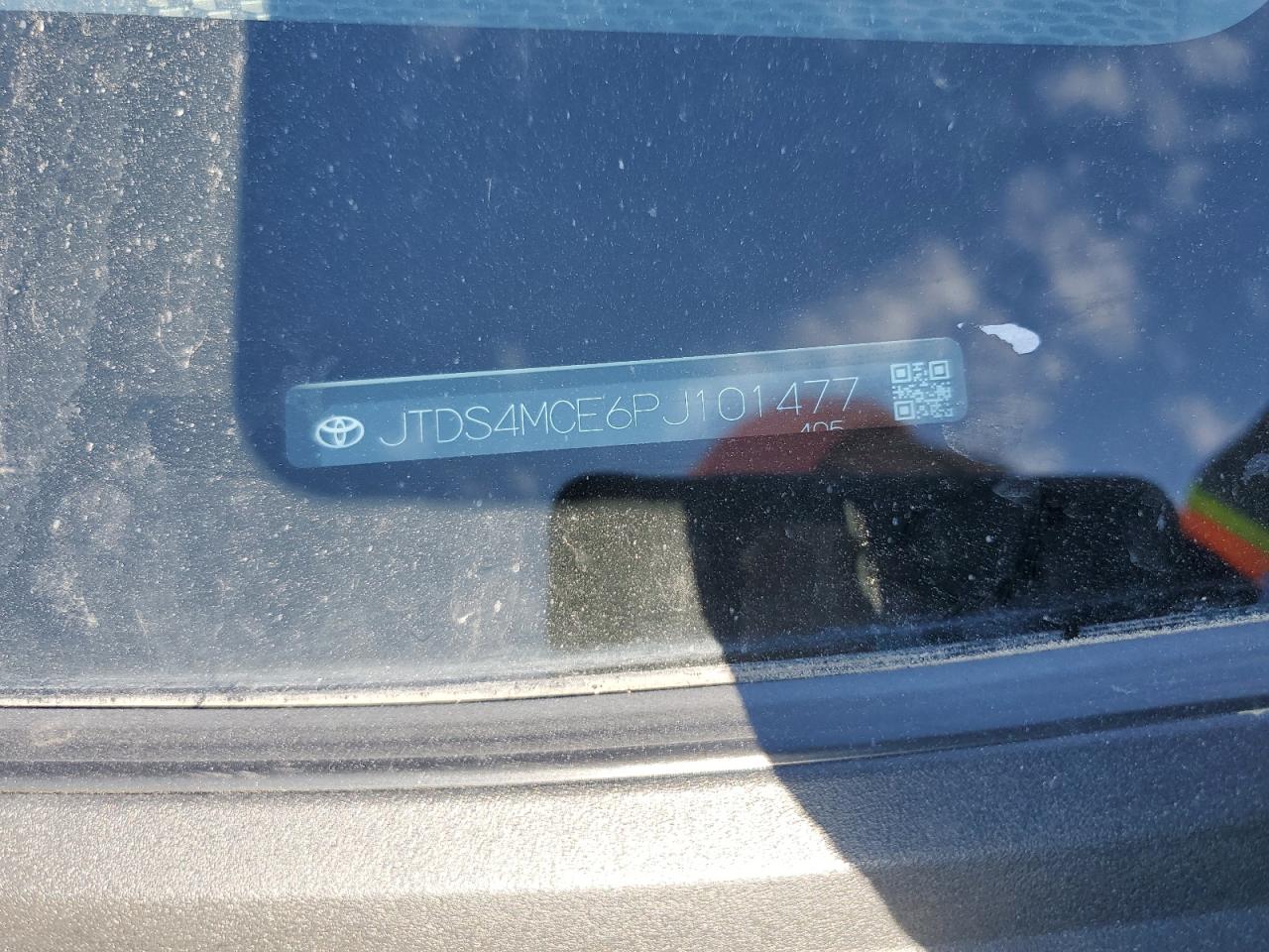 2023 TOYOTA COROLLA SE VIN:JTDS4MCE6PJ101477