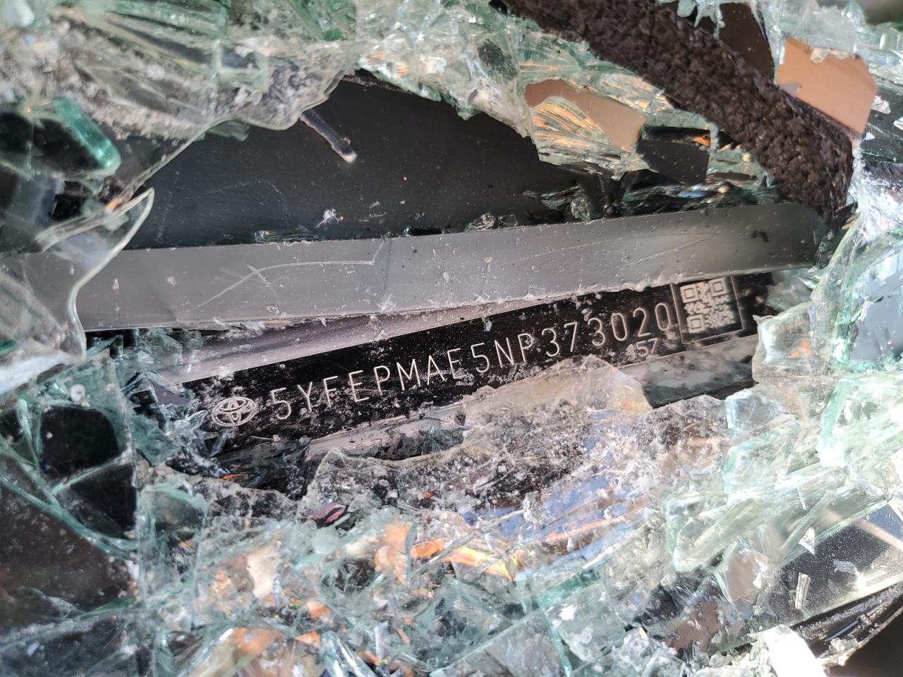 2022 TOYOTA COROLLA LE VIN:5YFEPMAE5NP373020