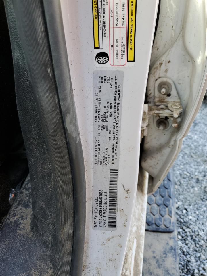 2022 RAM 1500 BIG HORN/LONE STAR VIN:1C6SRFBT9NN476662