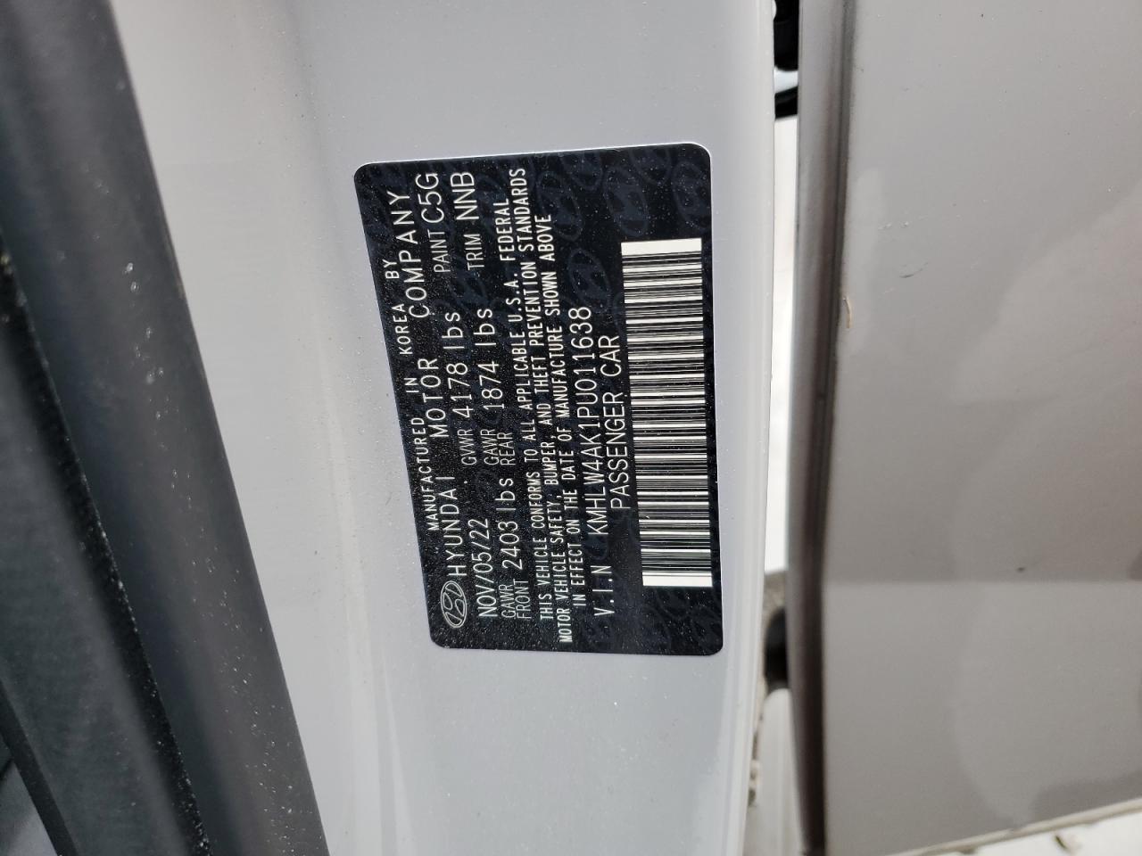 2023 HYUNDAI ELANTRA N VIN:KMHLW4AK1PU011638