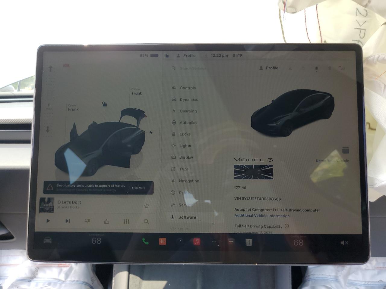 2024 TESLA MODEL 3 VIN:5YJ3E1ET4RF808566