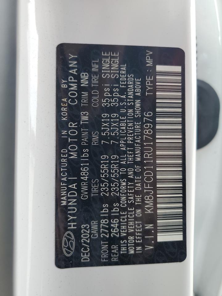 2024 HYUNDAI TUCSON N LINE VIN:KM8JFCD11RU178976