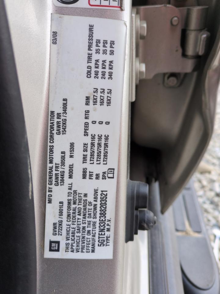 2024 HUMMER H3 ADVENTURE VIN:5GTEN33E388203521