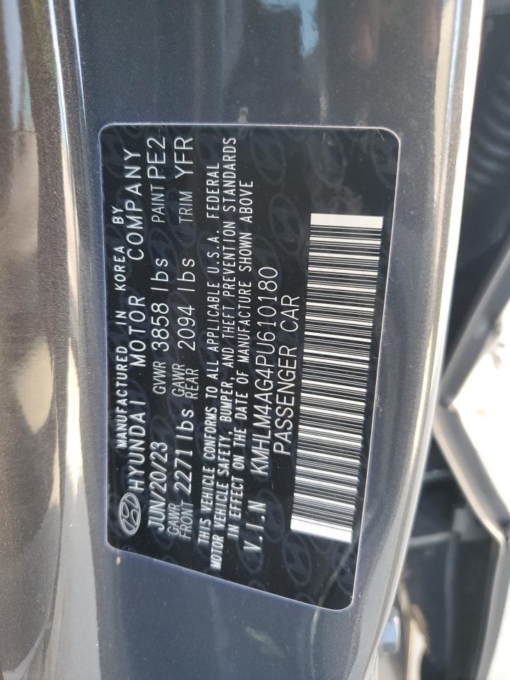 2023 HYUNDAI ELANTRA SEL VIN:KMHLM4AG4PU610180