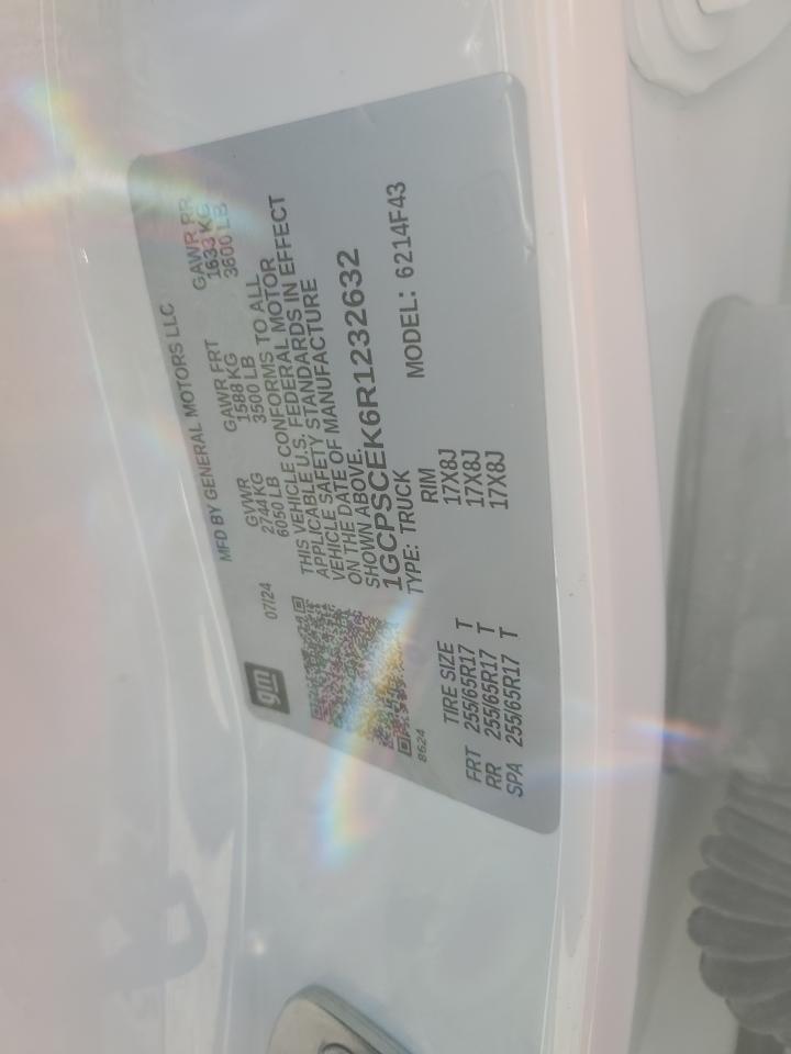 2024 CHEVROLET COLORADO LT VIN:1GCPSCEK6R1232632