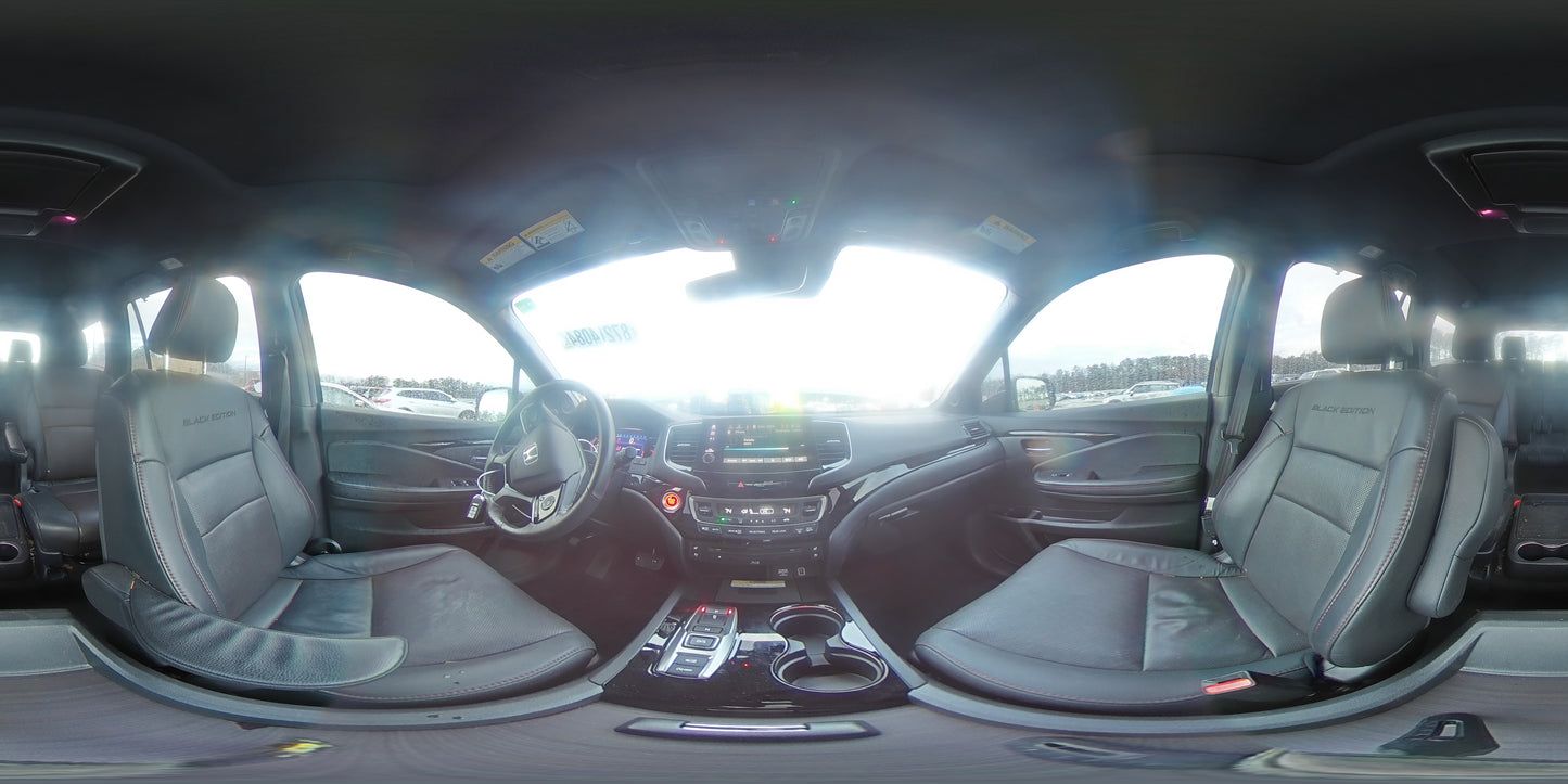 2022 HONDA PILOT BLACK VIN:5FNYF6H77NB029428