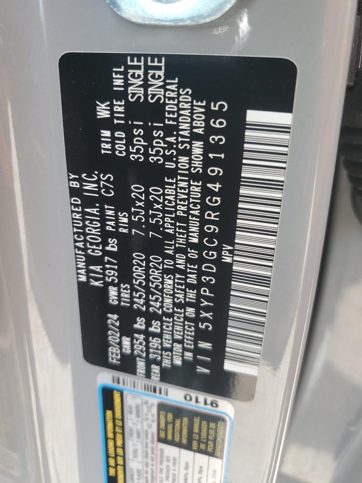 2024 KIA TELLURIDE EX VIN:5XYP3DGC9RG491365