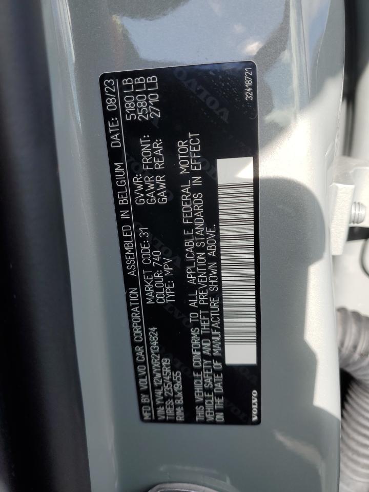 2024 VOLVO V60 CROSS COUNTRY PLUS VIN:YV4L12WYXR2134824