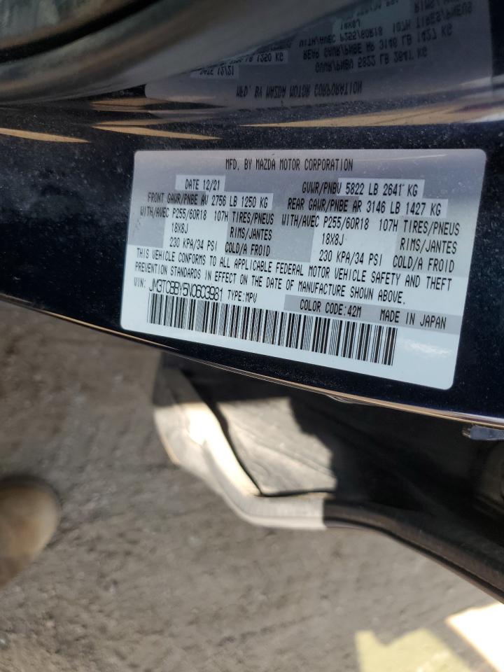 2022 MAZDA CX-9 SPORT VIN:JM3TCBBY5N0603981