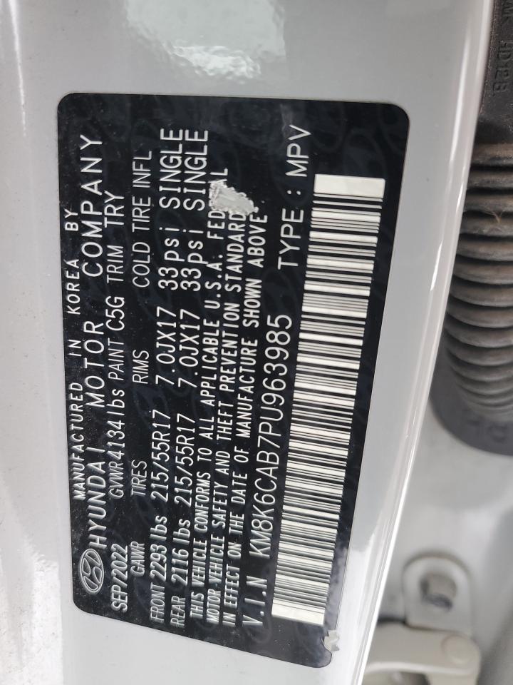 2023 HYUNDAI KONA SEL VIN:1FTEW1EG7FKE62097