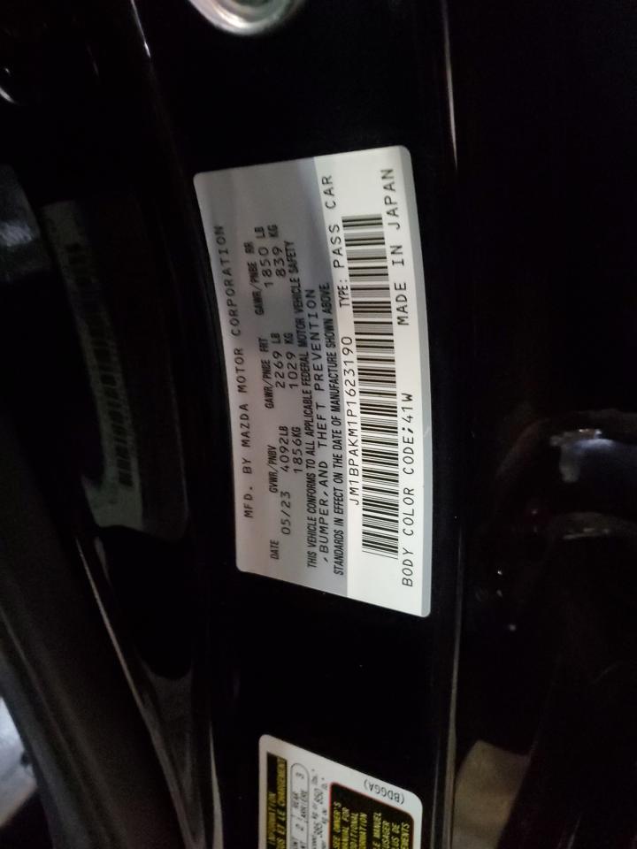 2023 MAZDA 3 SELECT VIN:JM1BPAKM1P1623190