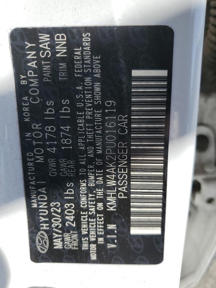 2023 HYUNDAI ELANTRA N VIN:KMHLW4AK2PU016119