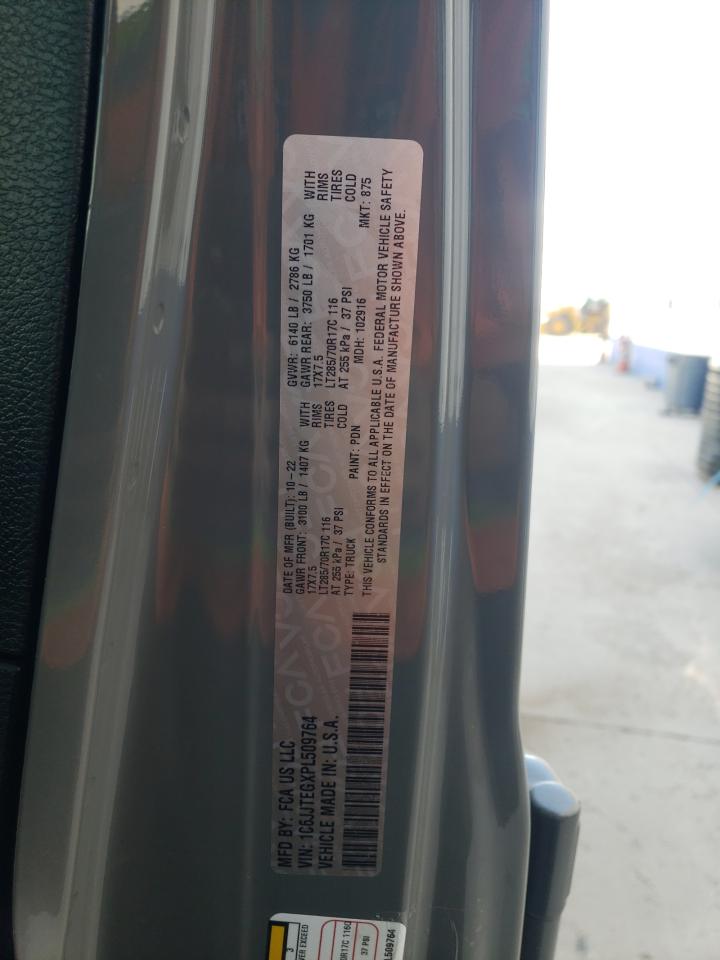 2023 JEEP GLADIATOR MOJAVE VIN:1C6JJTEGXPL509764