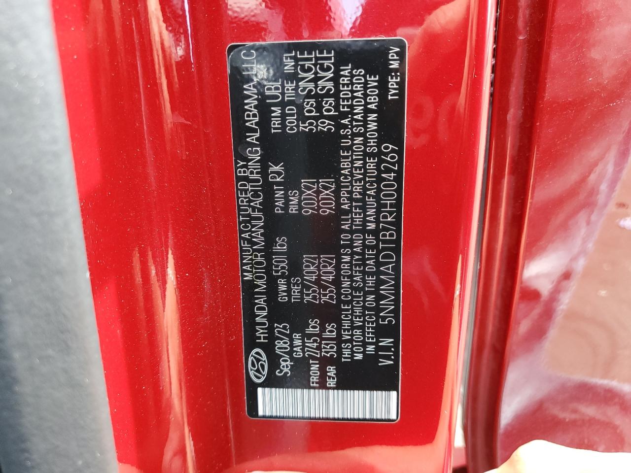 2024 GENESIS GV70 BASE VIN:5NMMADTB7RH004269