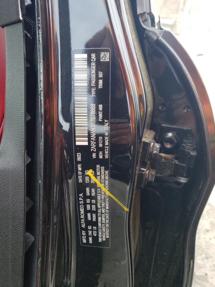 2024 ALFA ROMEO GIULIA SPRINT VIN:ZARFANAN3R7678668