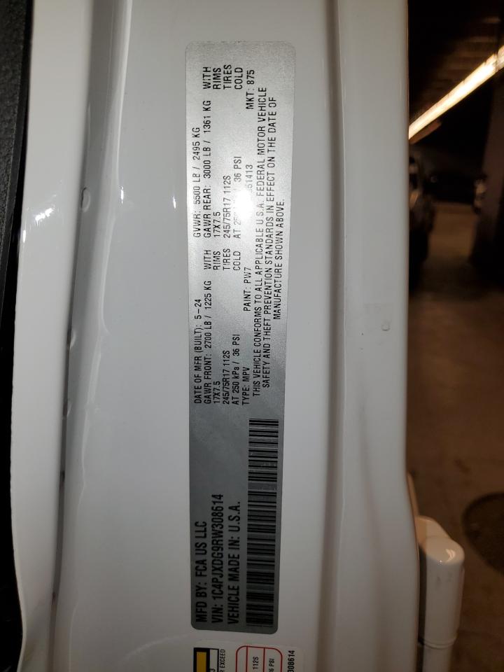 2024 JEEP WRANGLER SPORT VIN:1C4PJXDG9RW308614