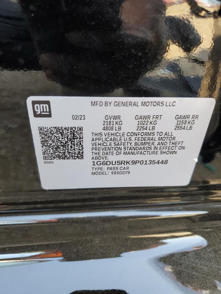 2023 CADILLAC CT5 SPORT VIN:1G6DU5RK9P0135448