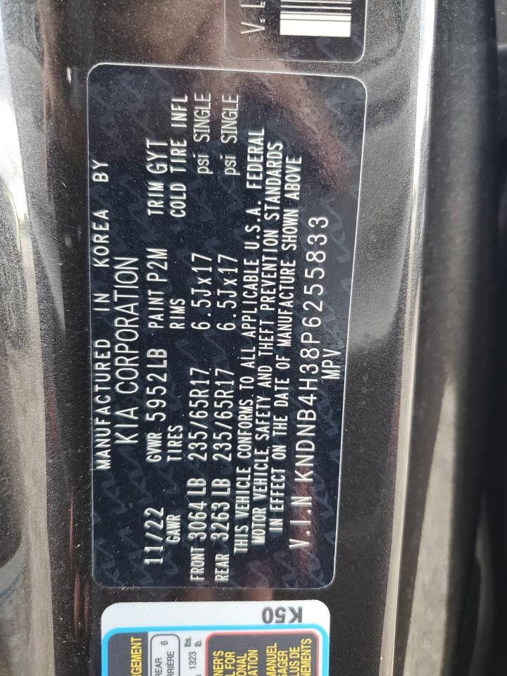 2023 KIA CARNIVAL LX VIN:KNDNB4H38P6255833