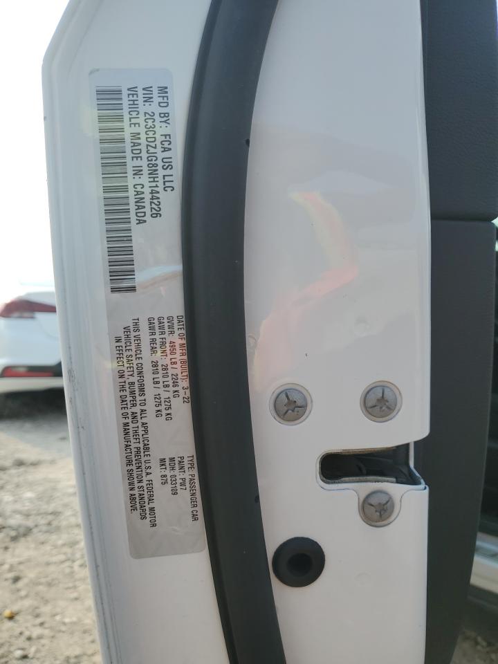 2022 DODGE CHALLENGER GT VIN:2C3CDZJG8NH144226