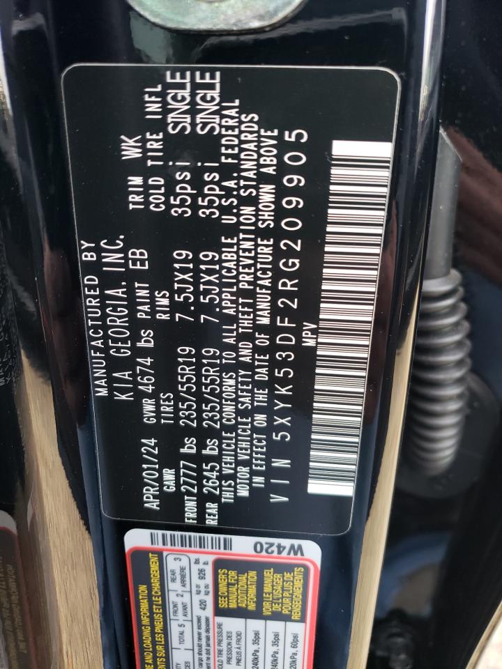 2024 KIA SPORTAGE SX PRESTIGE VIN:5XYK53DF2RG209905