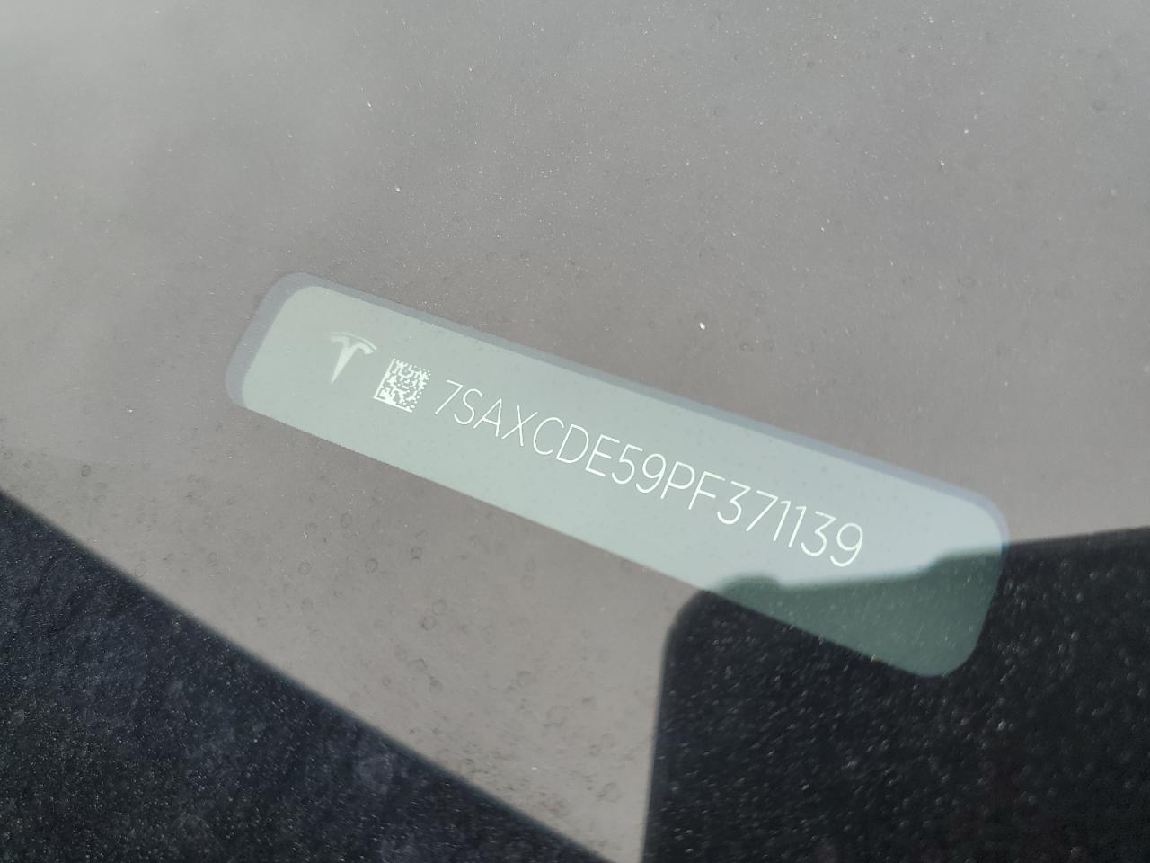 2023 TESLA MODEL X VIN:7SAXCDE59PF371139