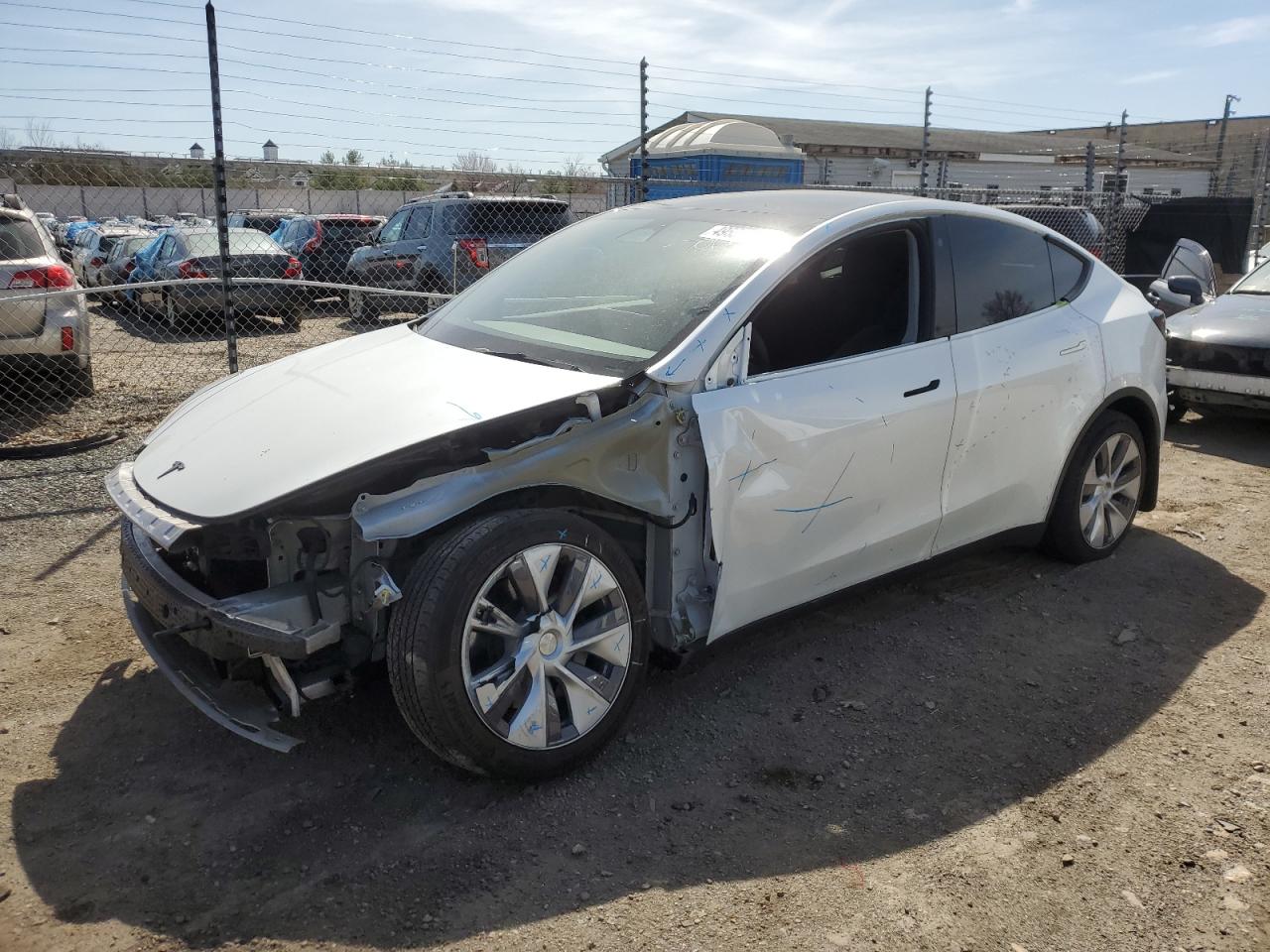 2022 TESLA MODEL Y VIN:7SAYGDEE3NA009665