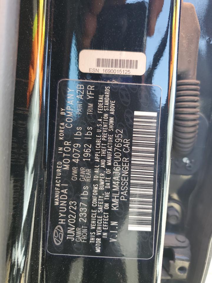 2023 HYUNDAI ELANTRA BLUE VIN:KMHLM4AJ6PU076952