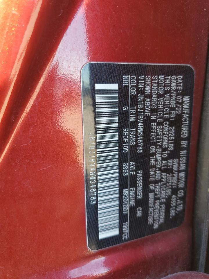 2022 NISSAN ROGUE SPORT SV VIN:WDDGF8BBXBR160983