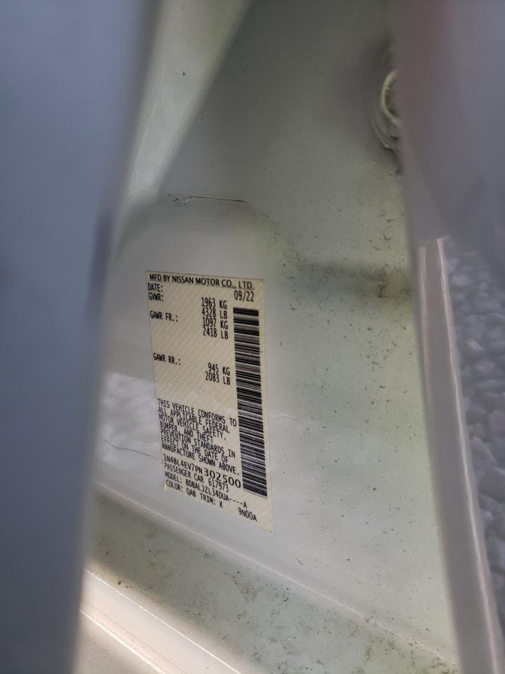 2023 NISSAN ALTIMA SL VIN:4T4BF1FK0GR583454