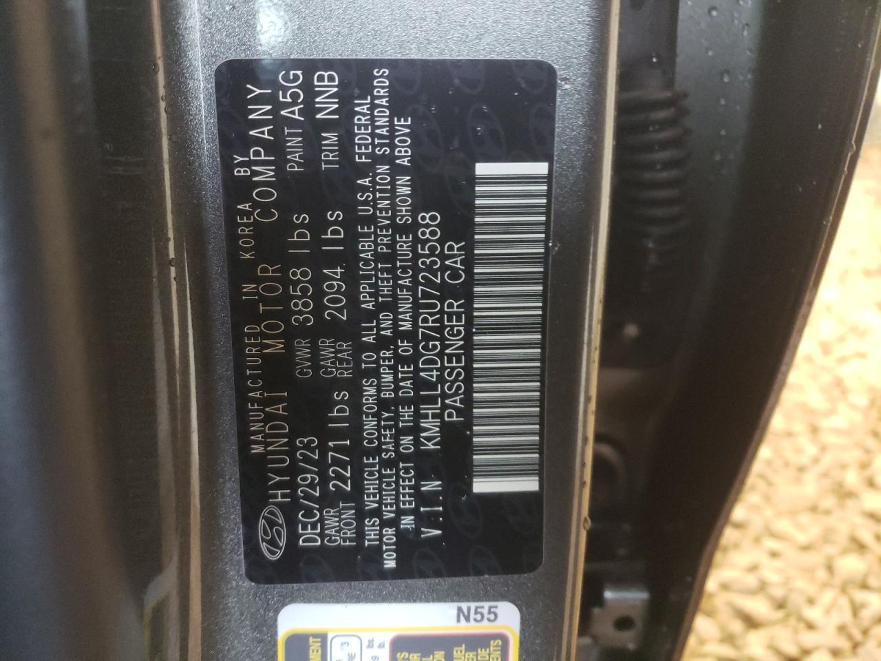 2024 HYUNDAI ELANTRA SE VIN:KMHLL4DG7RU723588