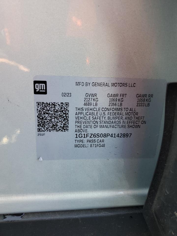 2023 CHEVROLET BOLT EUV PREMIER VIN:1G1FZ6S08P4142897