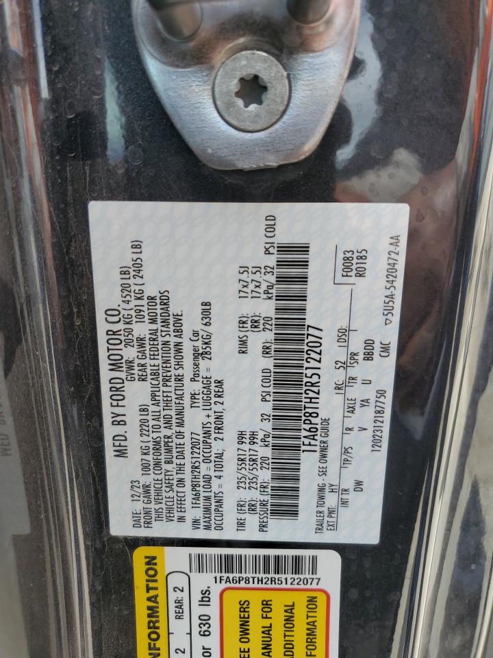 2024 FORD MUSTANG VIN:1FA6P8TH2R5122077