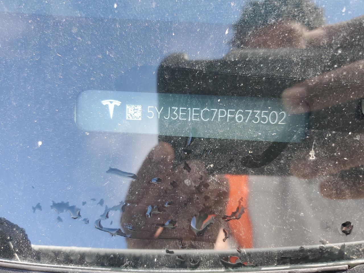 2023 TESLA MODEL 3 VIN:5YJ3E1EC7PF673502