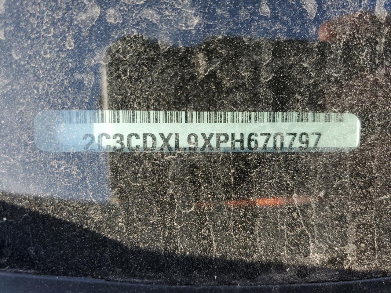 2023 DODGE CHARGER SRT HELLCAT VIN:2C3CDXL9XPH670797