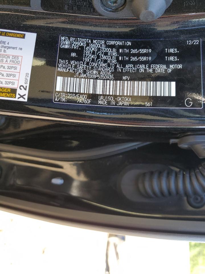 2023 LEXUS GX 460 VIN:JTJAM7BX8P5350935