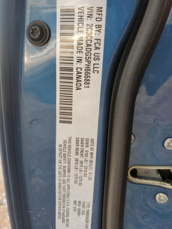 2023 CHRYSLER 300 TOURING L VIN:2C3CCADG5PH666881