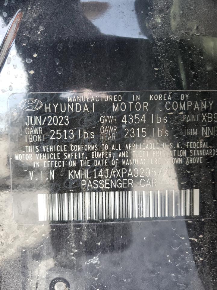 2023 HYUNDAI SONATA SEL VIN:KMHL14JAXPA329572