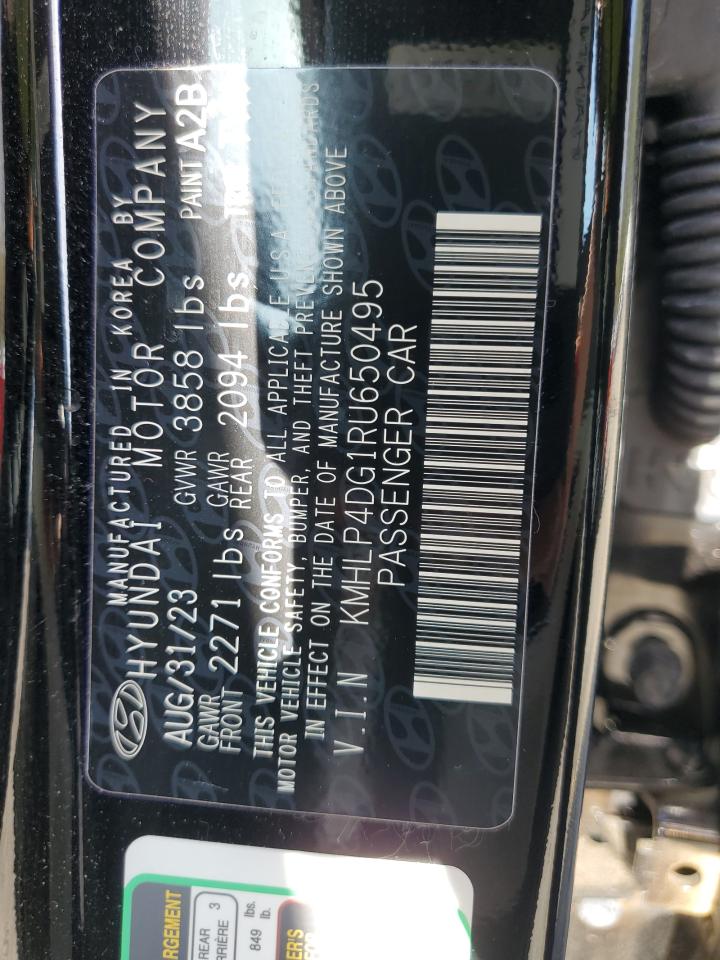 2024 HYUNDAI ELANTRA LIMITED VIN:KMHLP4DG1RU650495