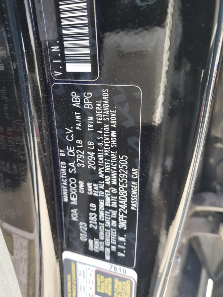 2023 KIA FORTE LX VIN:3KPF24AD8PE592505