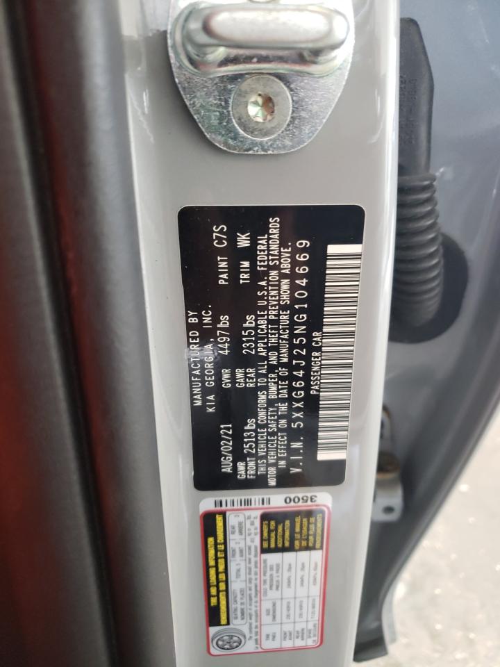 2022 KIA K5 GT LINE VIN:5XXG64J25NG104669
