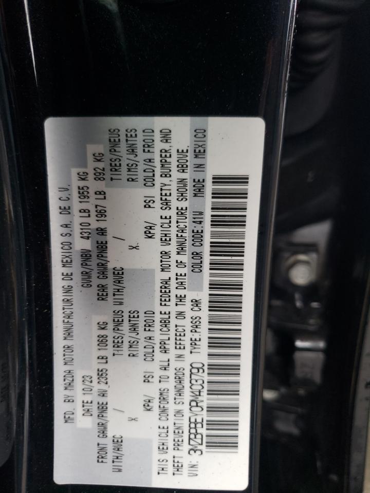 2024 MAZDA 3 PREMIUM PLUS VIN:3MZBPBEY0RM403790