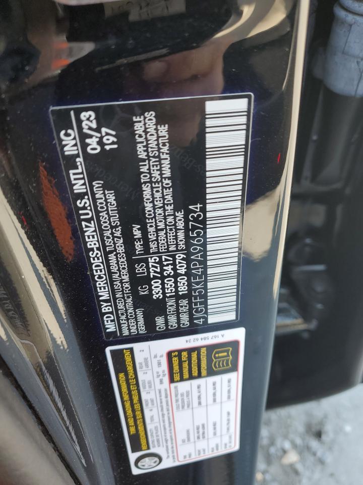 2023 MERCEDES-BENZ GLS 450 4MATIC VIN:4JGFF5KE4PA965734