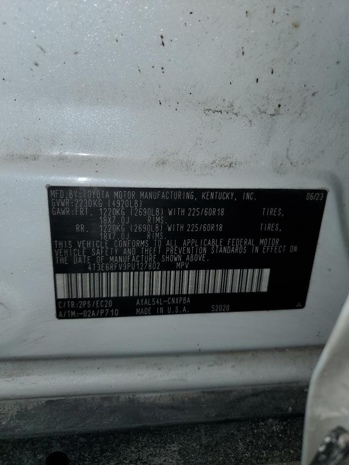 2023 TOYOTA RAV4 XSE VIN:4T3E6RFV9PU127802